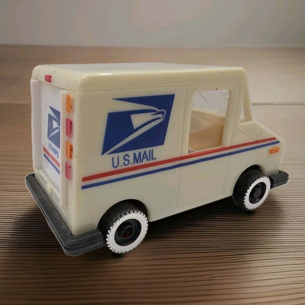 Vintage USPS Mail Truck Stamp Dispenser Plastic US Postal Service